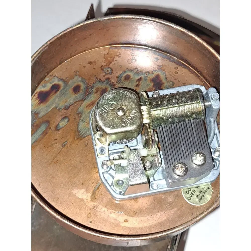 Retro Copper San Francisco California Trolly Cart Music Box